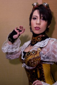 Un exemple de tenue steampunk par la Steampunk Family the von Hedwigs