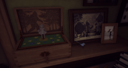 Capture d'écran d'une étagère dans la maison.