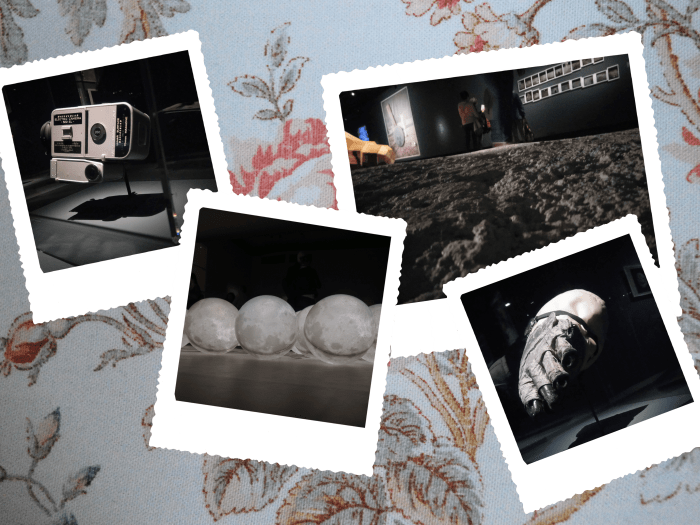 Photos de l'exposition "La Lune, du voyage réel aux voyages imaginaires" au Grand Palais.