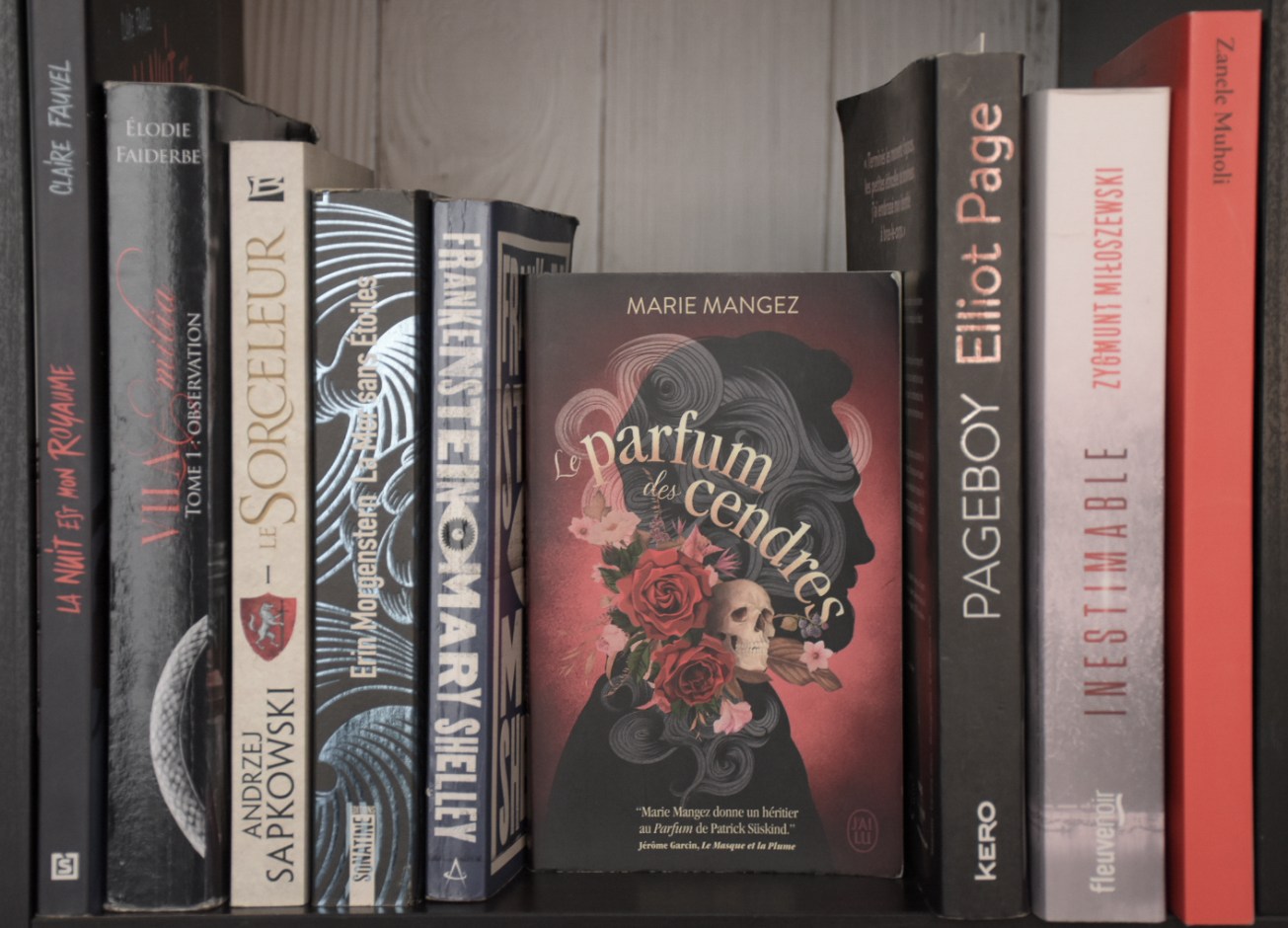 "Le Parfum des cendres" est un roman écrit par Marie Mangez